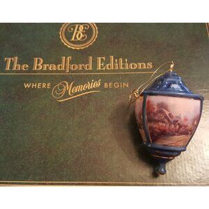 Thomas Kinkade Bradford Edition Heirloom Ornament Lite Cover Candlelight Cottage